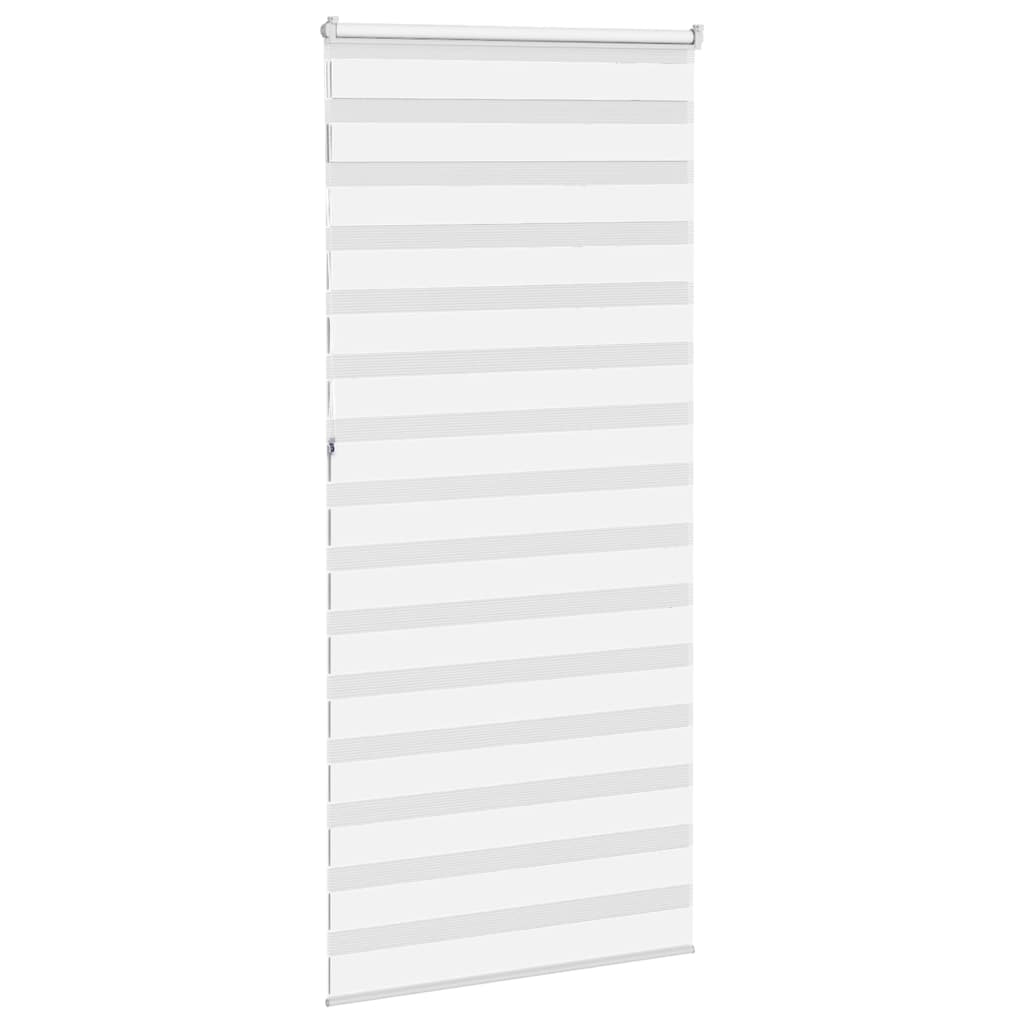Store double blanc 110x230 cm largeur tissu 105,9 cm polyester