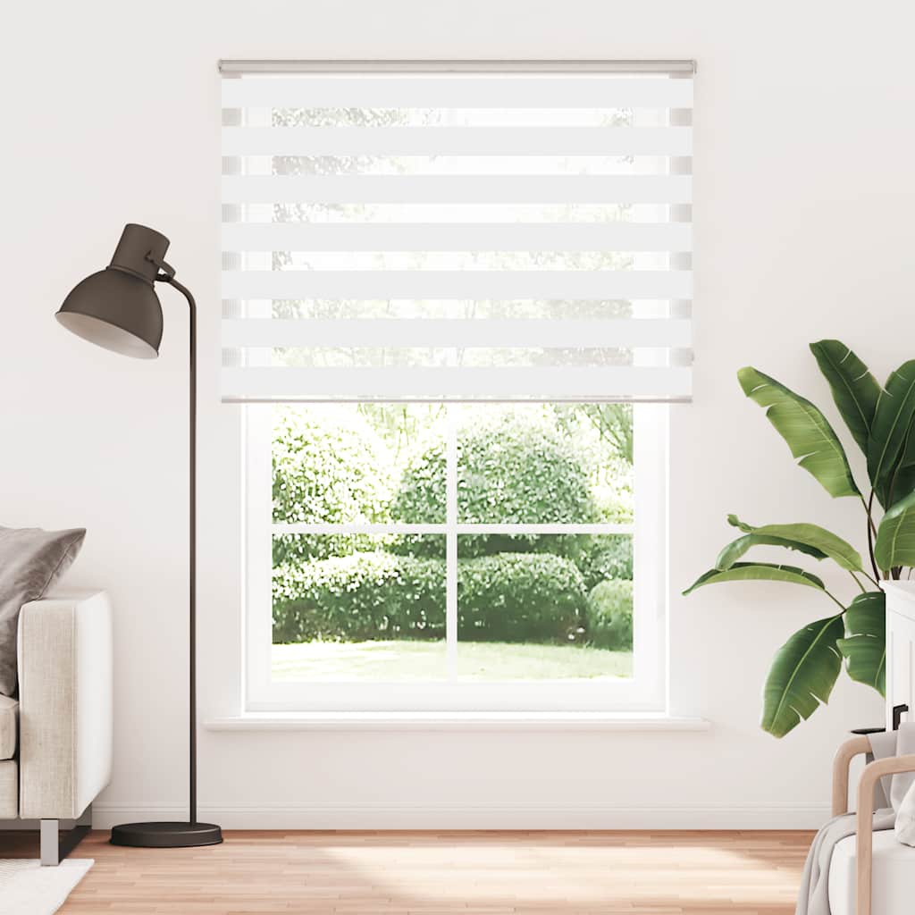 Store double blanc 160x230 cm largeur du tissu 155,9 cm polyester