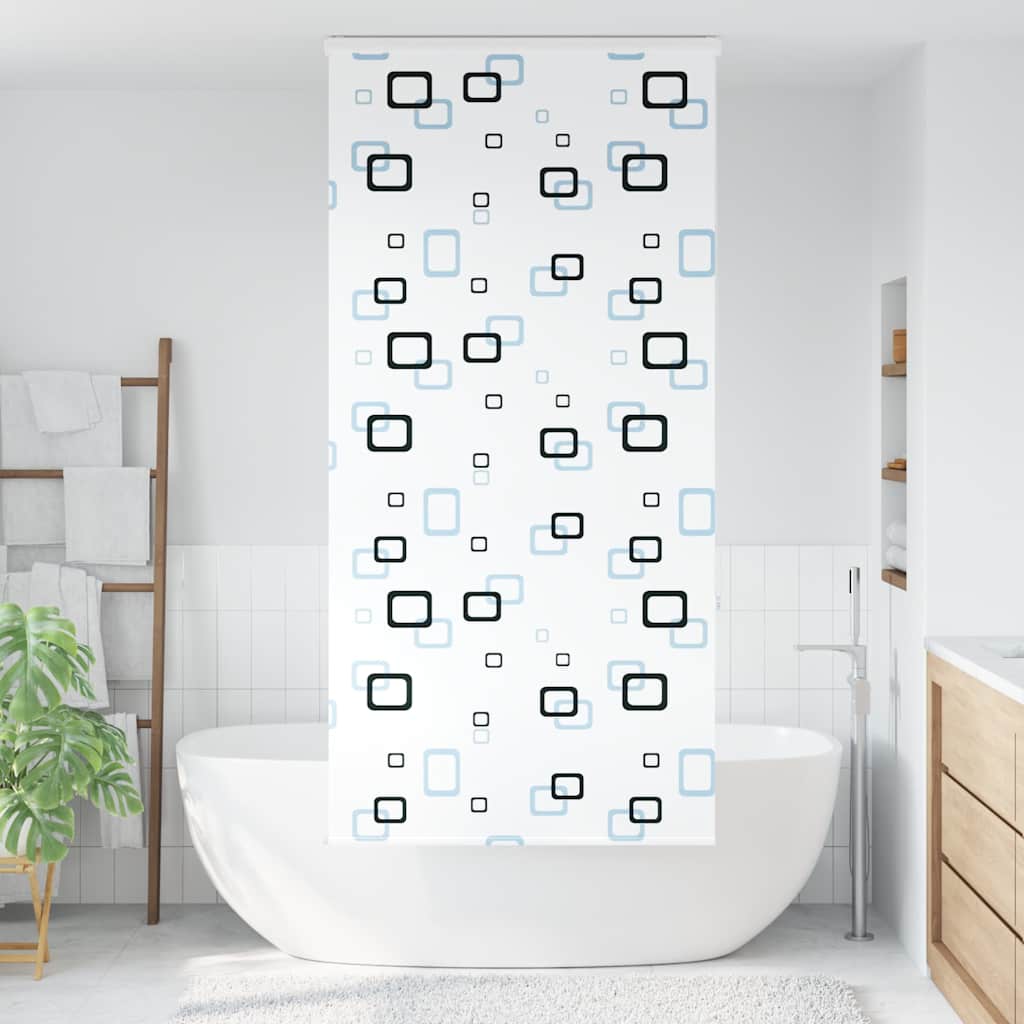 Shower blind with cassette 100x240 cm fabric width 96 cm