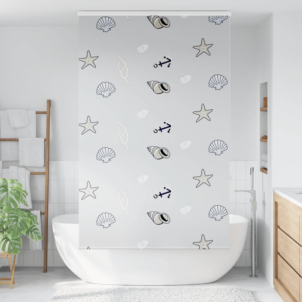 Shower blind with cassette 140x240 cm Fabric width 136 cm