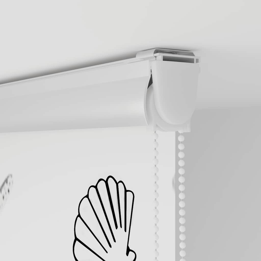 Store de douche à cassette 130x240 cm largeur tissu 126 cm