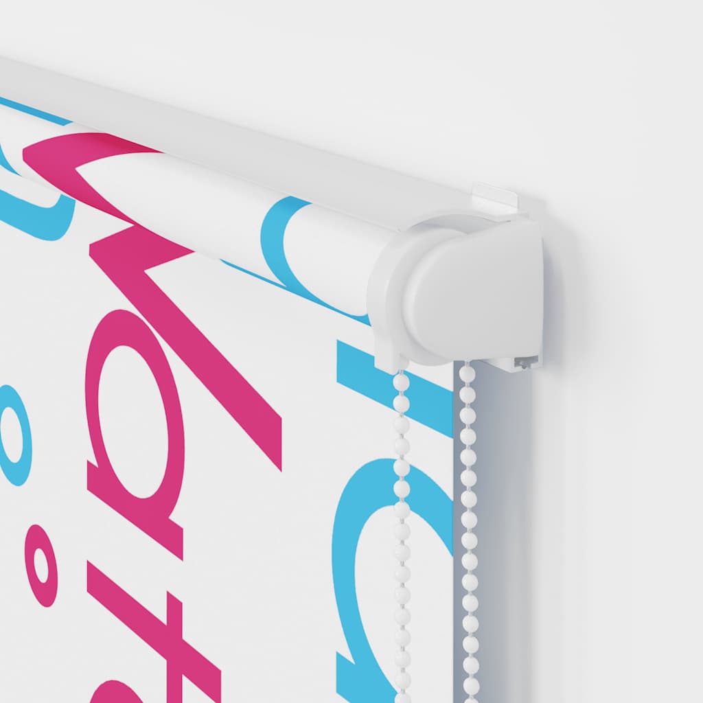 Shower blind with cassette 100x240 cm fabric width 96 cm