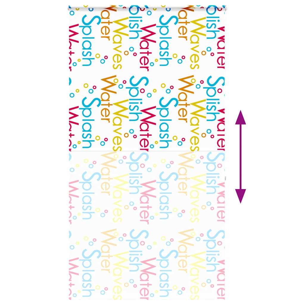 Duschrollo mit Kassette 130x240 cm Stoffbreite 126 cm