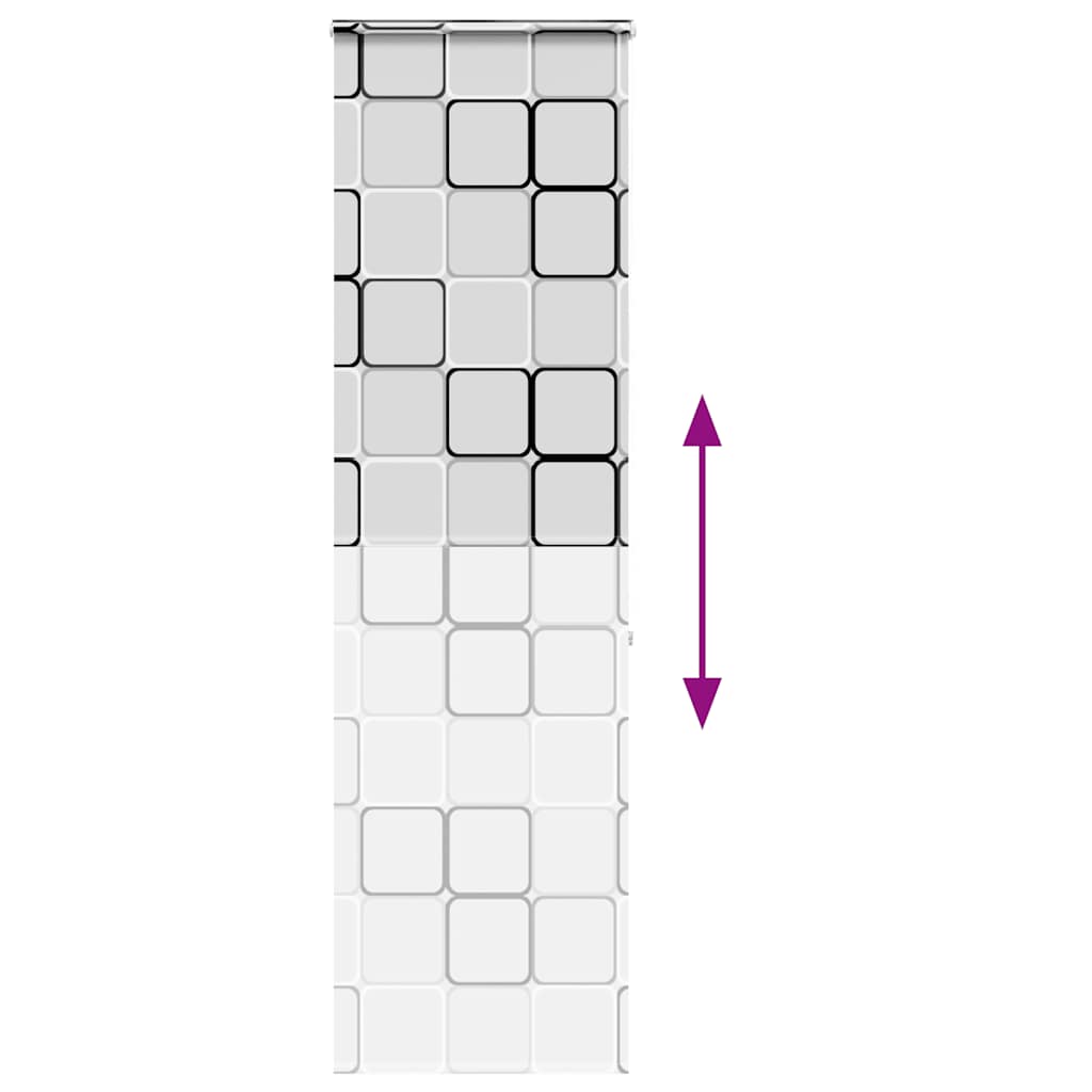 Shower roller blind with cassette 60x240 cm fabric width 56 cm