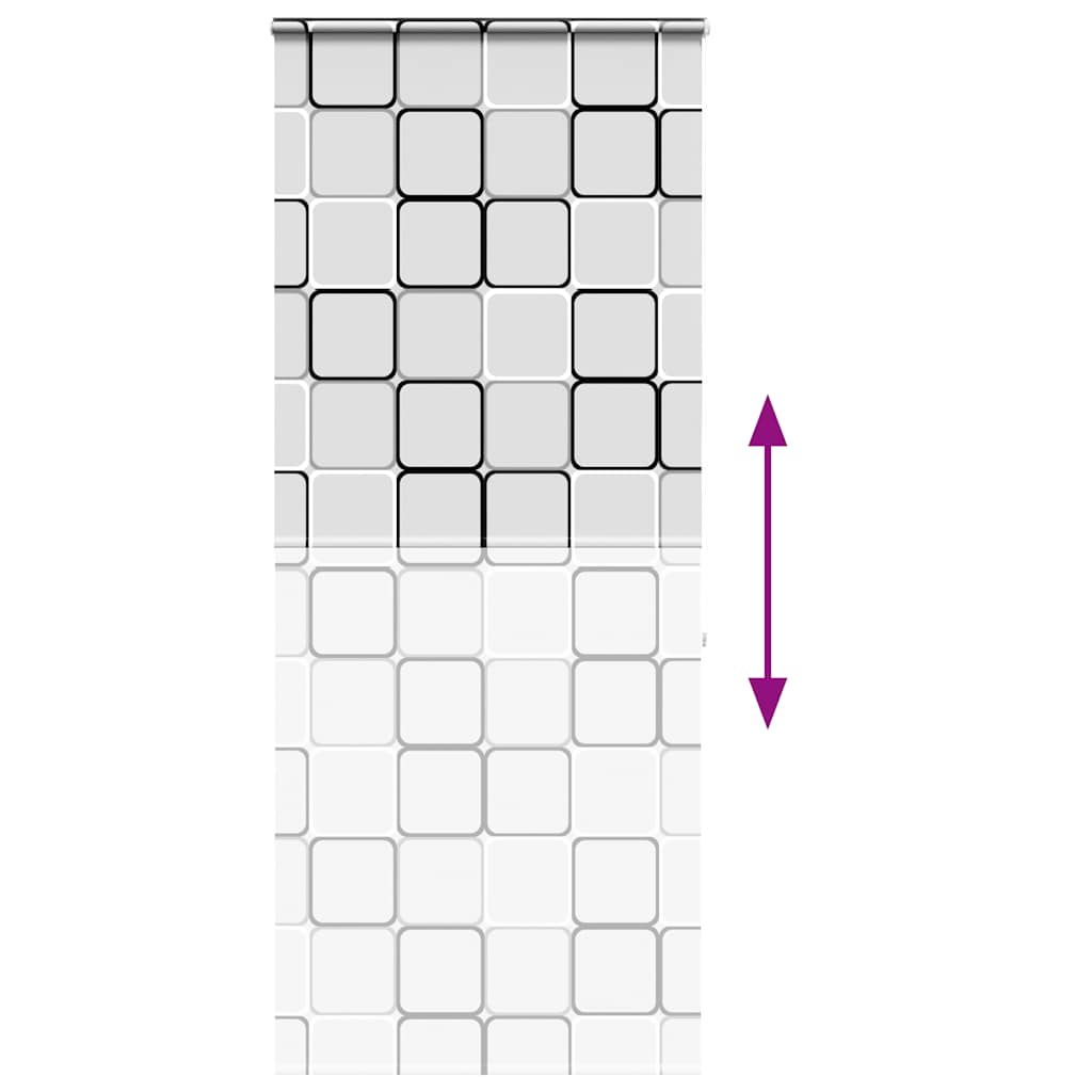 Cassette shower blind 110x240 cm fabric width 106 cm
