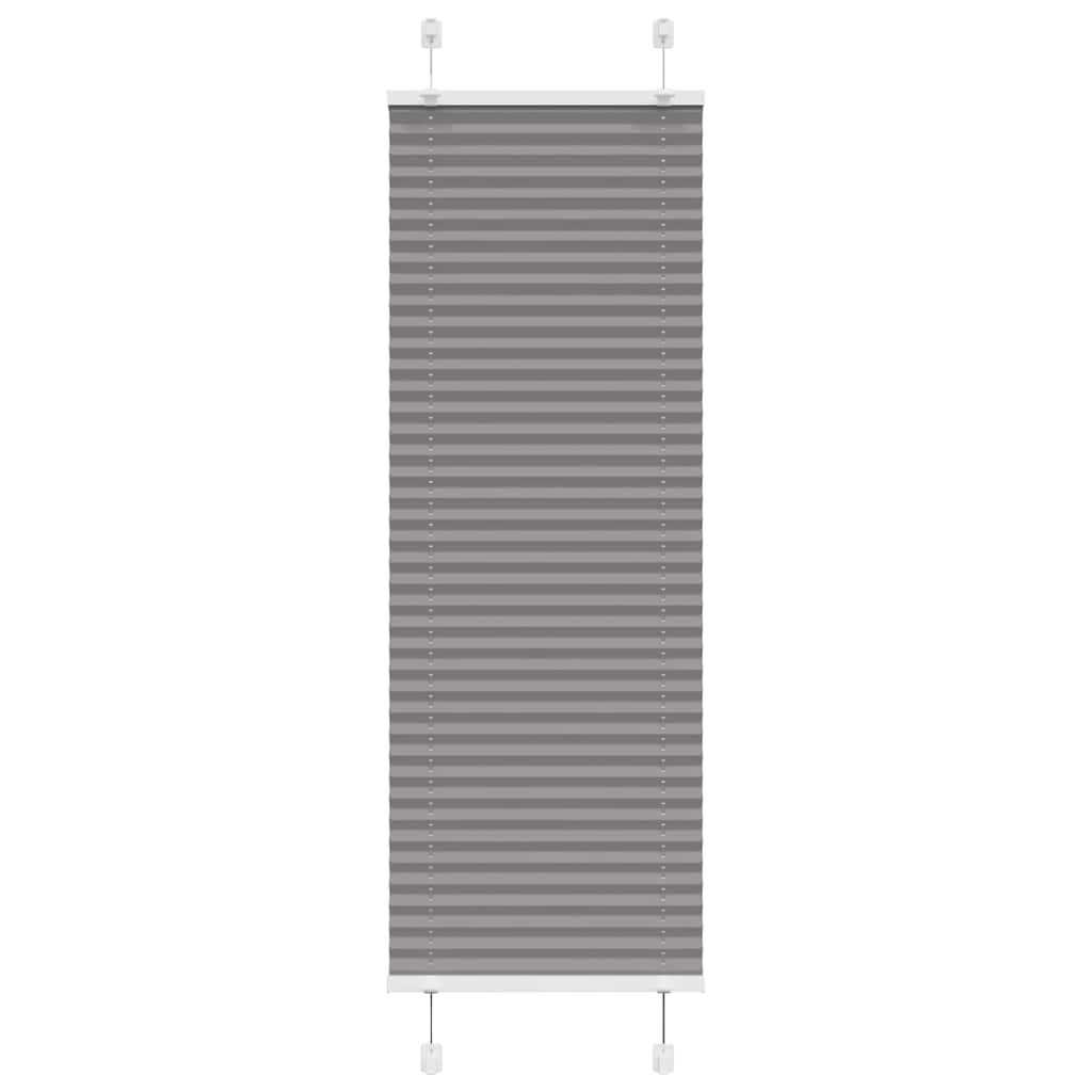 Plissee Anthrazit 45x100 cm Stoffbreite 44,4 cm Polyester