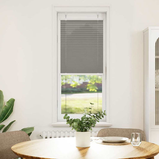 Pleated blind anthracite 50x100 cm fabric width 49.4 cm polyester