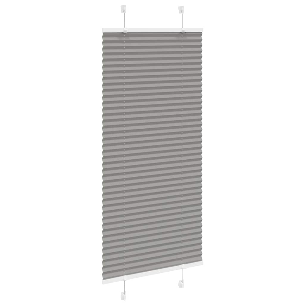 Store plissé anthracite 60x100 cm largeur tissu 59,4 cm polyester