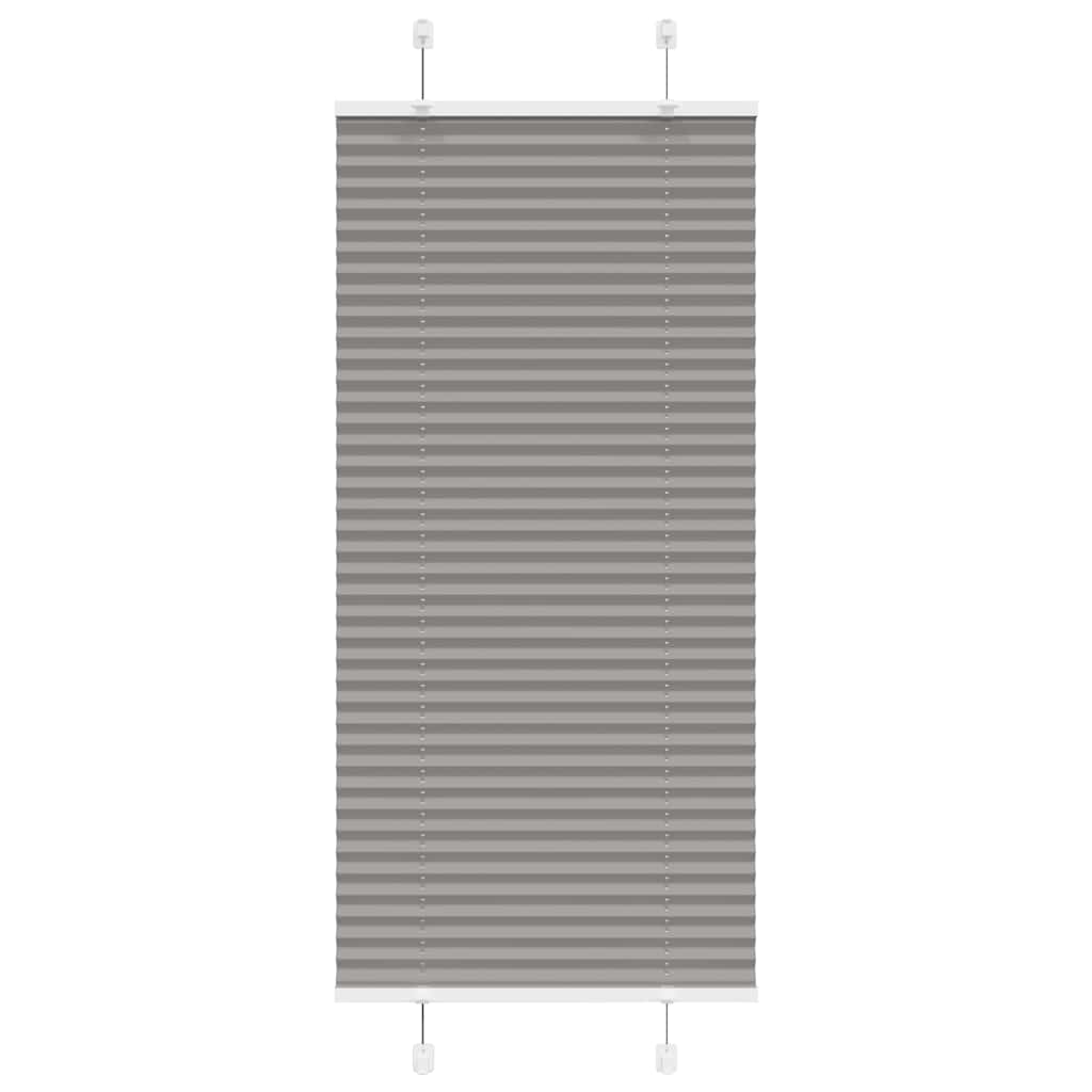 Pleated Blind Anthracite 65x100 cm Fabric Width 64.4 cm Polyester