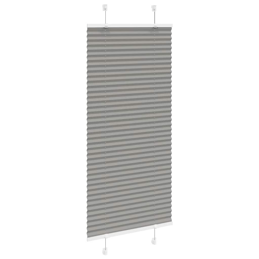 Pleated Blind Anthracite 65x100 cm Fabric Width 64.4 cm Polyester