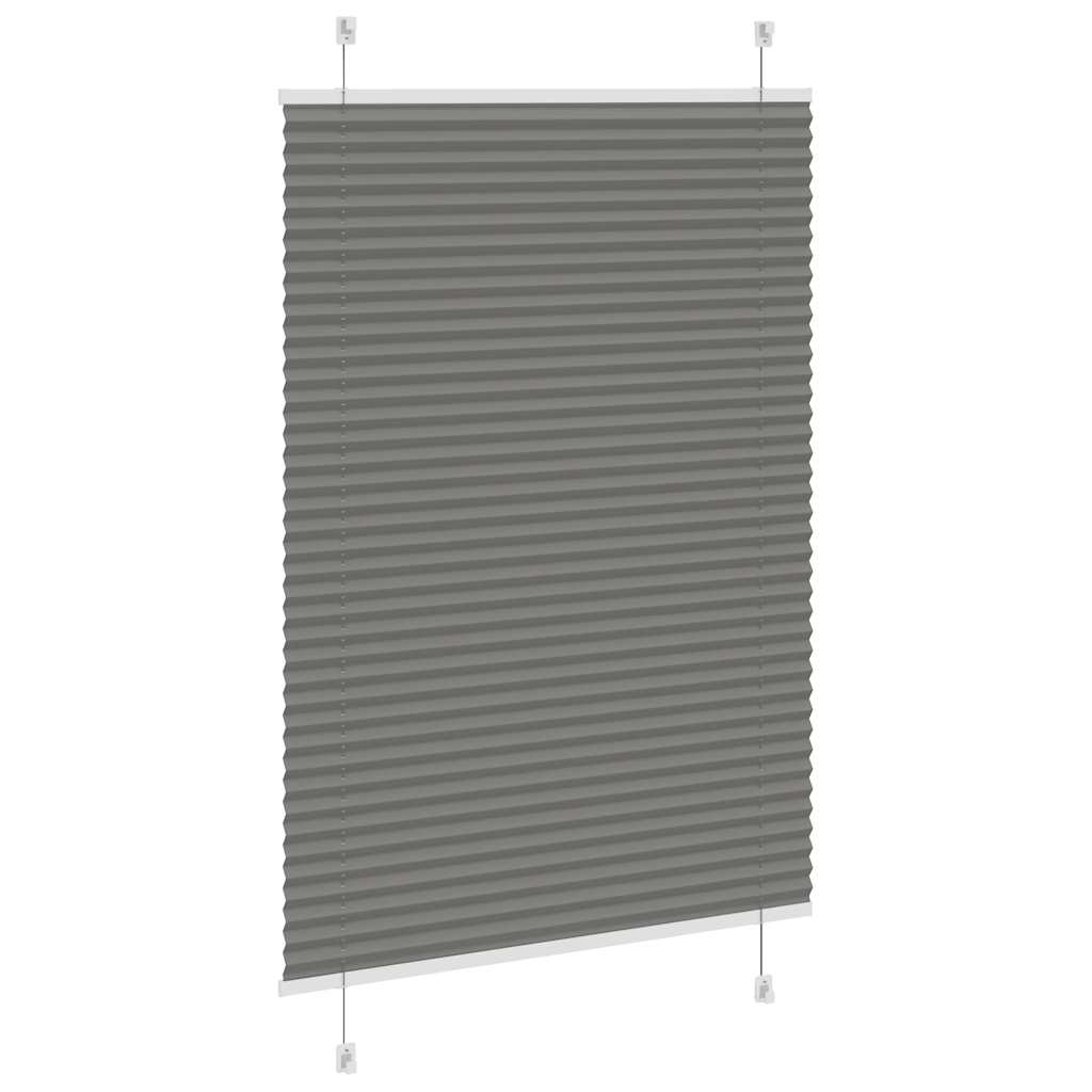 Plissee Anthrazit 90x100 cm Stoffbreite 89,4 cm Polyester