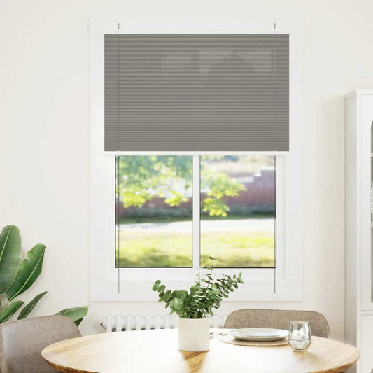 Plissé anthracite 90x100 cm largeur du tissu 89,4 cm polyester