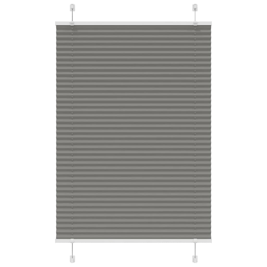 Plissee Anthrazit 95x100 cm Stoffbreite 94,4 cm Polyester