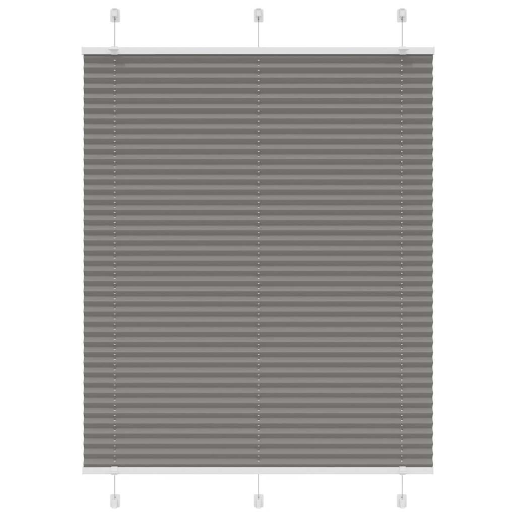 Store plissé anthracite 105x100 cm largeur tissu 104,4 cm polyester
