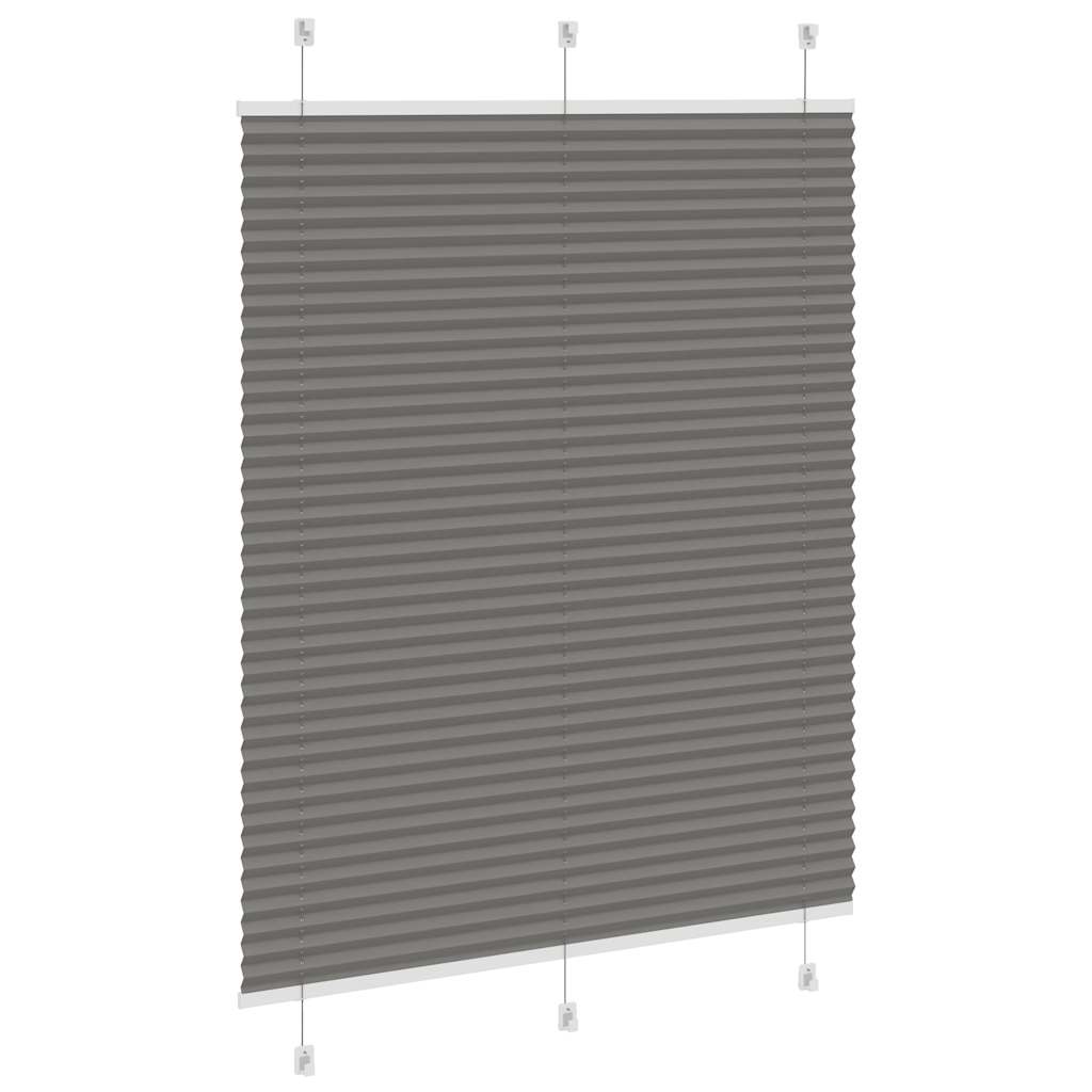 Store plissé anthracite 105x100 cm largeur tissu 104,4 cm polyester
