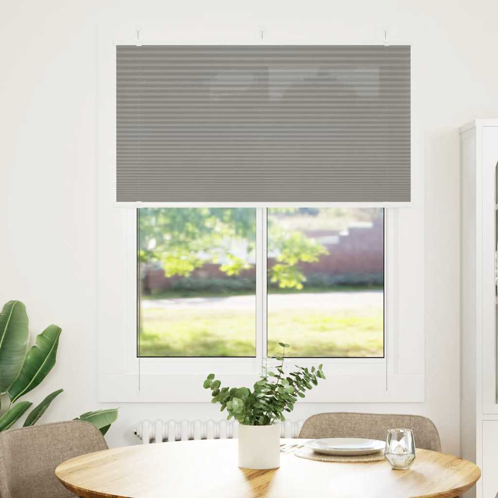 Store plissé anthracite 105x100 cm largeur tissu 104,4 cm polyester