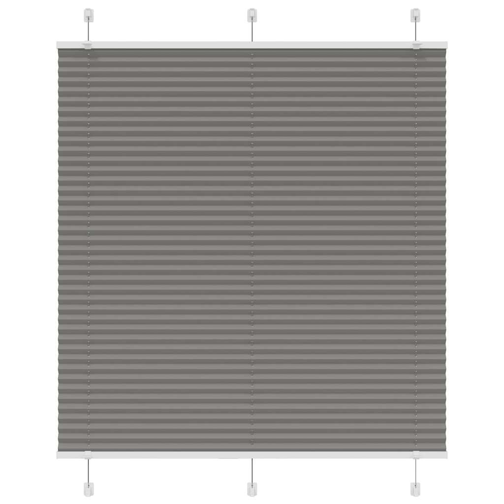 Store plissé anthracite 115x100 cm largeur du tissu 114,4 cm polyester