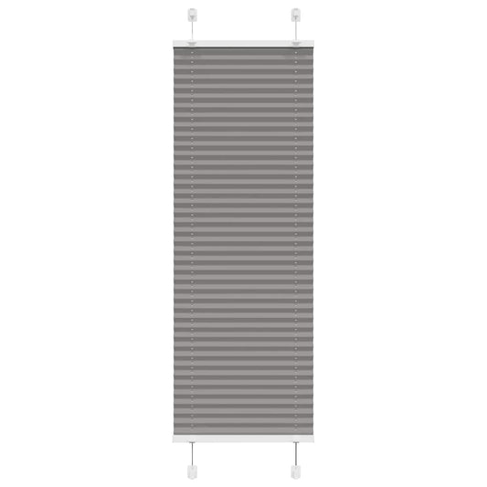 Store plissé anthracite 45x150 cm largeur du tissu 44,4 cm polyester