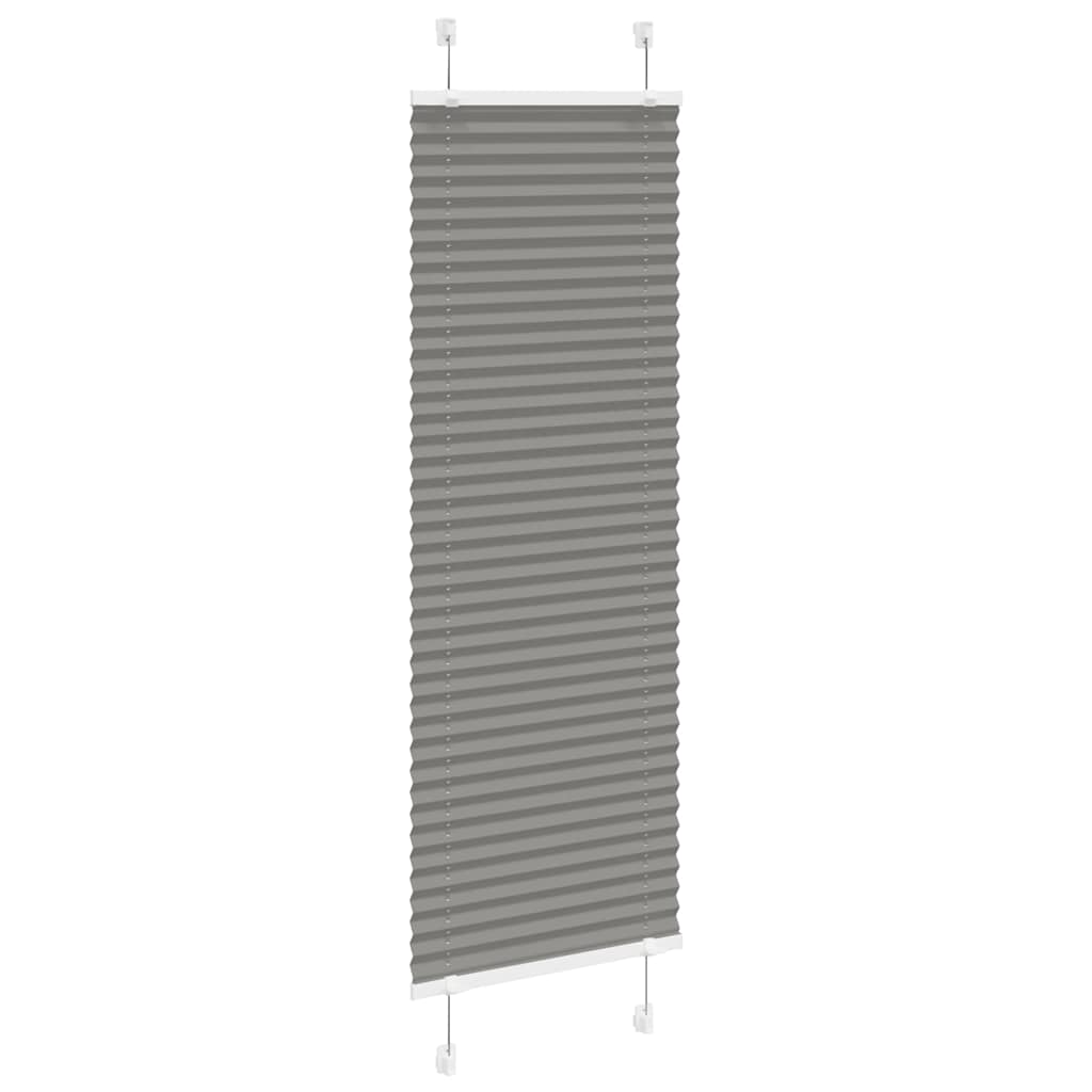 Plissee Anthrazit 45x150 cm Stoffbreite 44,4 cm Polyester