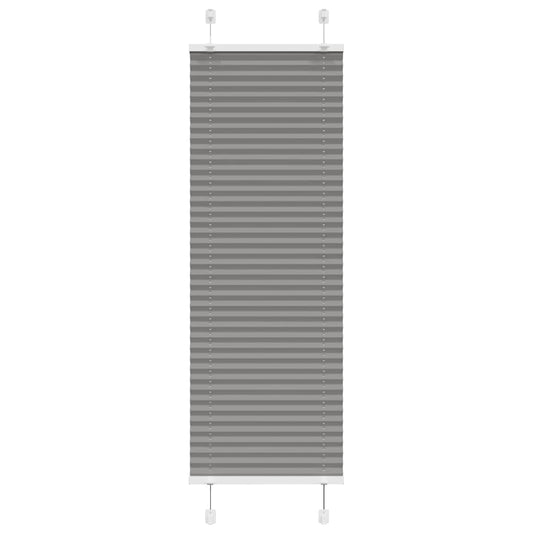 Pleated blind anthracite 50x150 cm fabric width 49.4 cm polyester