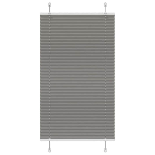 Store plissé anthracite 80x150 cm largeur du tissu 79,4 cm polyester