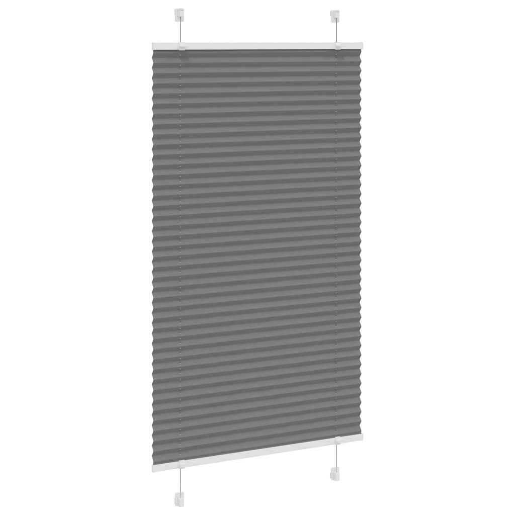 Plissee Anthrazit 80x150 cm Stoffbreite 79,4 cm Polyester
