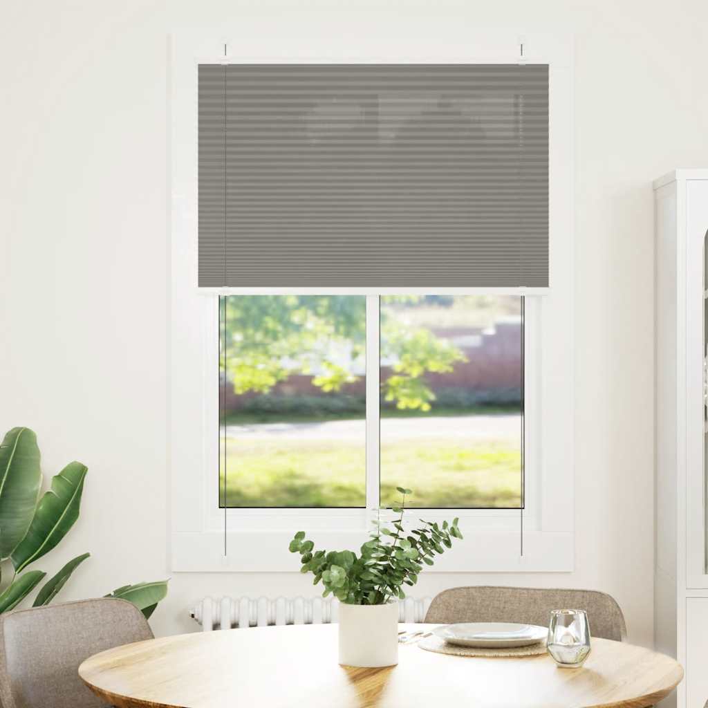 Plissee Anthrazit 85x150 cm Stoffbreite 84,4 cm Polyester