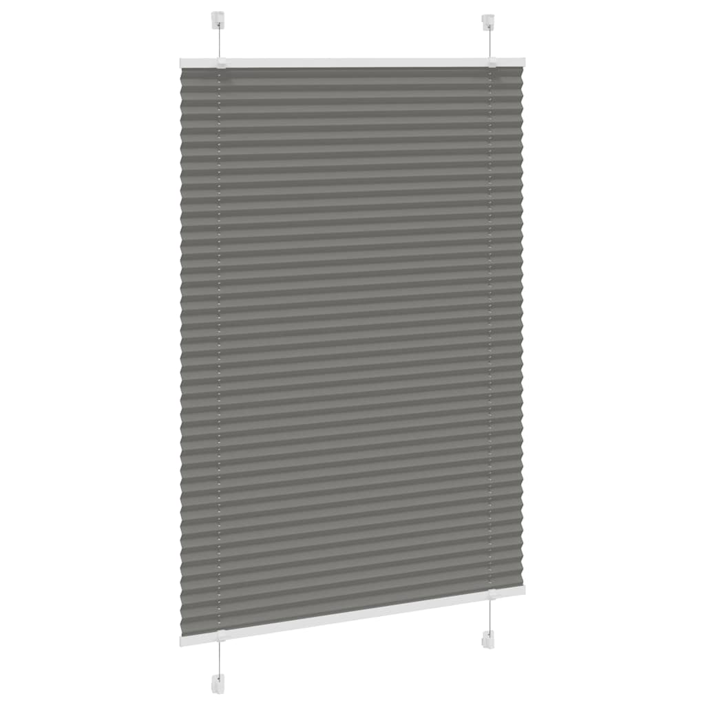 Plissee Anthrazit 85x150 cm Stoffbreite 84,4 cm Polyester