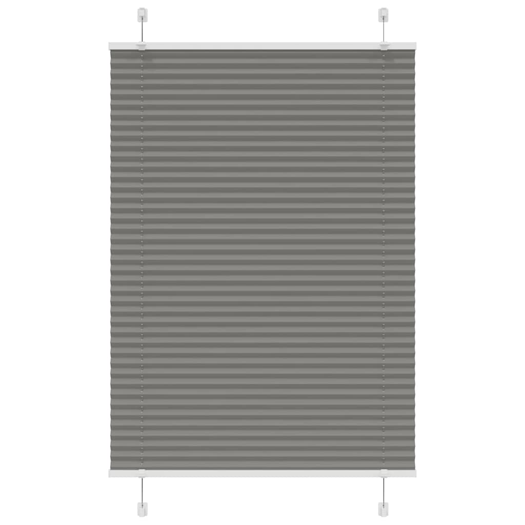 Plissee Anthrazit 100x150 cm Stoffbreite 99,4 cm Polyester