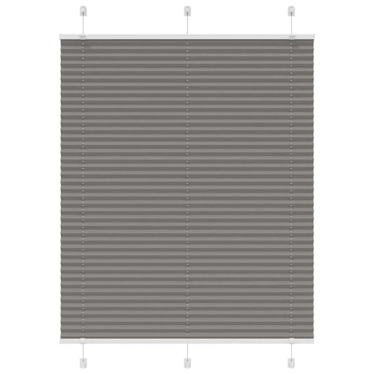 Pleated blind anthracite 105x150 cm fabric width 104.4 cm polyester