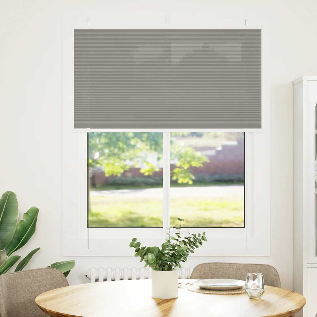 Store plissé anthracite 105x150 cm largeur du tissu 104,4 cm polyester
