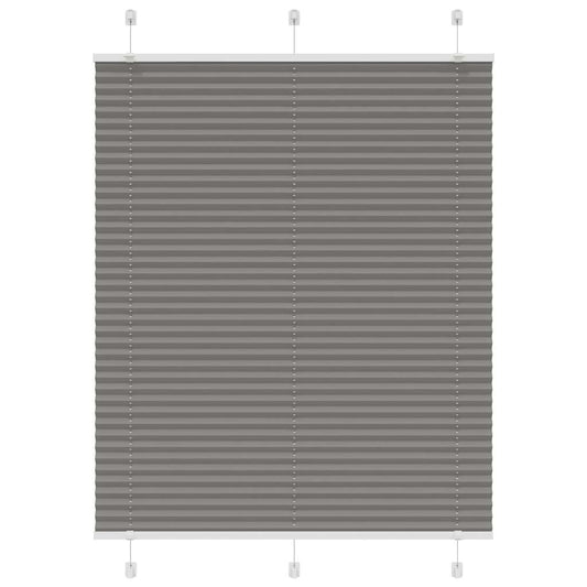 Pleated Blind Anthracite 110x150 cm Fabric Width 109.4 cm Polyester