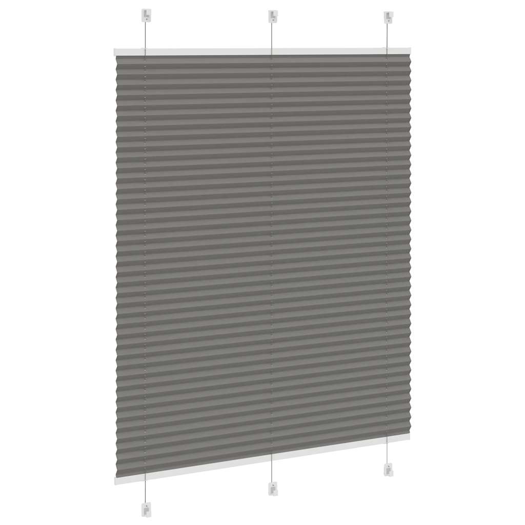Store plissé anthracite 110x150 cm largeur du tissu 109,4 cm polyester