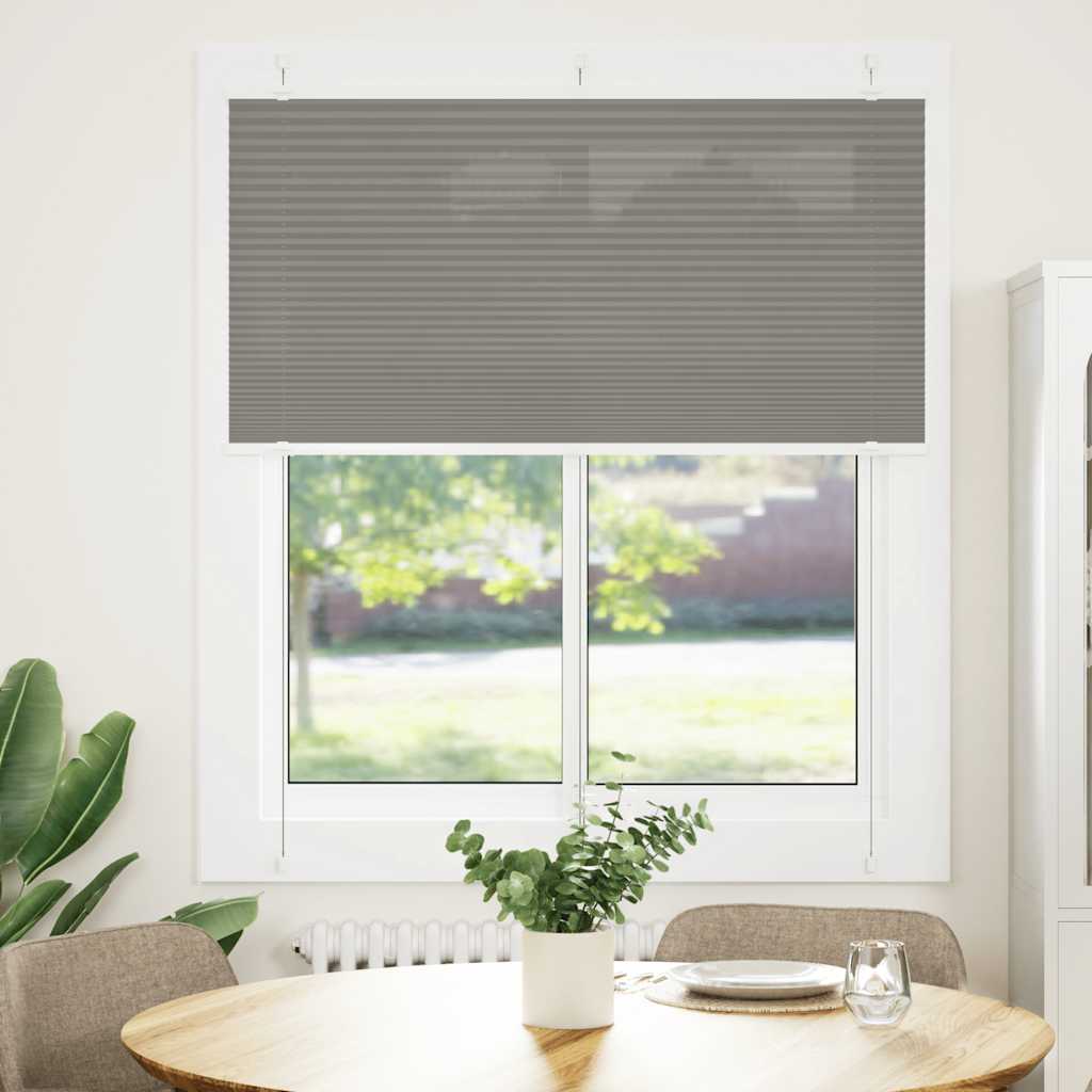 Pleated blind Anthracite 120x150 cm Fabric width 119.4 cm Polyester