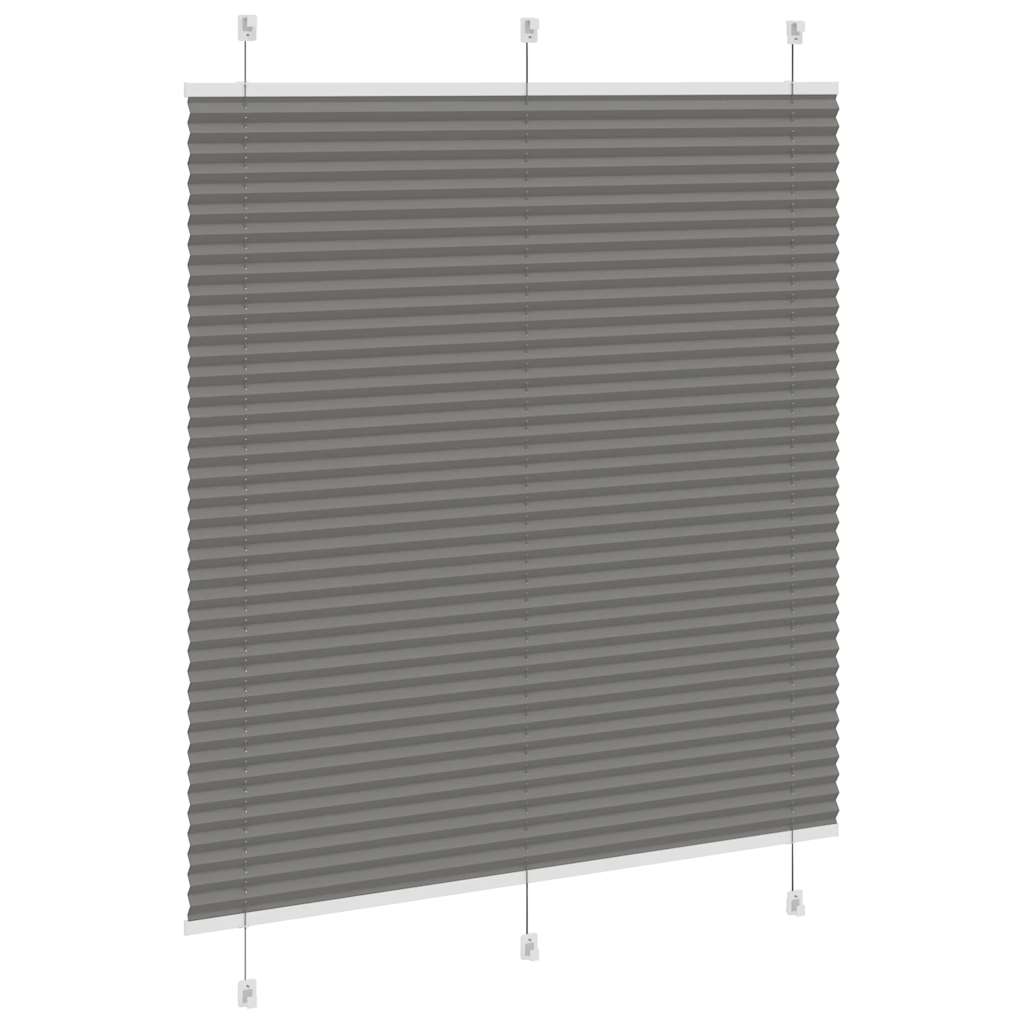 Pleated blind Anthracite 120x150 cm Fabric width 119.4 cm Polyester