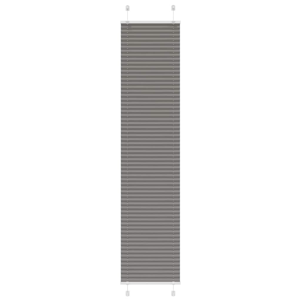 Plissee Anthrazit 40x200 cm Stoffbreite 39,4 cm Polyester