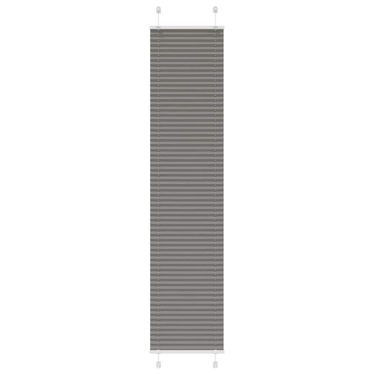 Plissee Anthrazit 50x200 cm Stoffbreite 49,4 cm Polyester