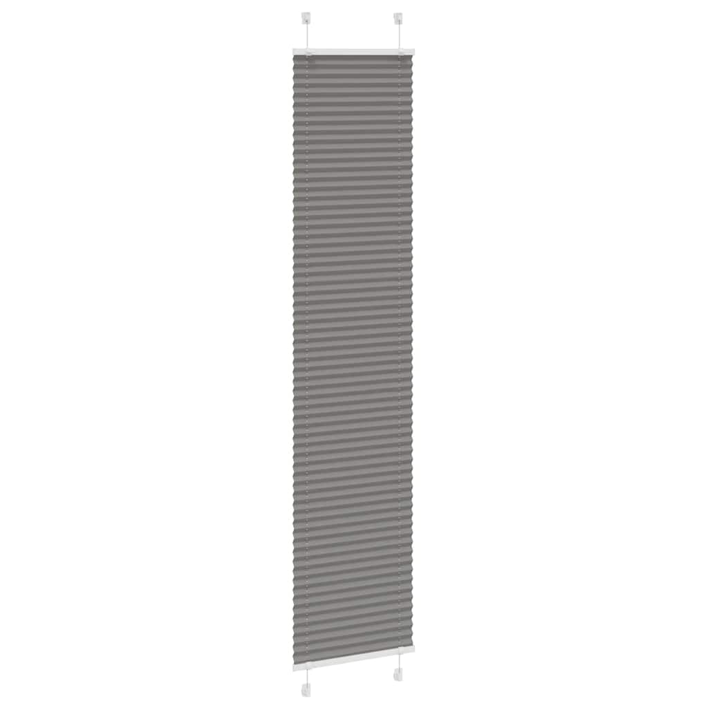Plissee Anthrazit 50x200 cm Stoffbreite 49,4 cm Polyester
