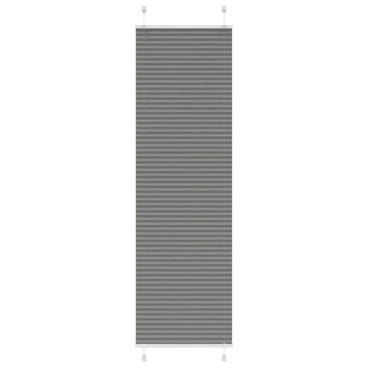 Pleated blind anthracite 55x200 cm fabric width 54.4 cm polyester