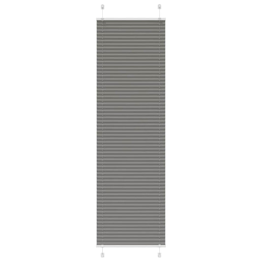 Plissee Anthrazit 60x200 cm Stoffbreite 59,4 cm Polyester