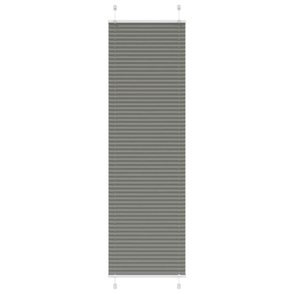 Plissé Anthracite 65x200 cm Largeur du tissu 64,4 cm Polyester
