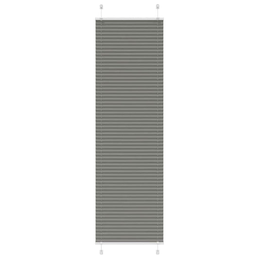 Pleated Blind Anthracite 65x200 cm Fabric Width 64.4 cm Polyester