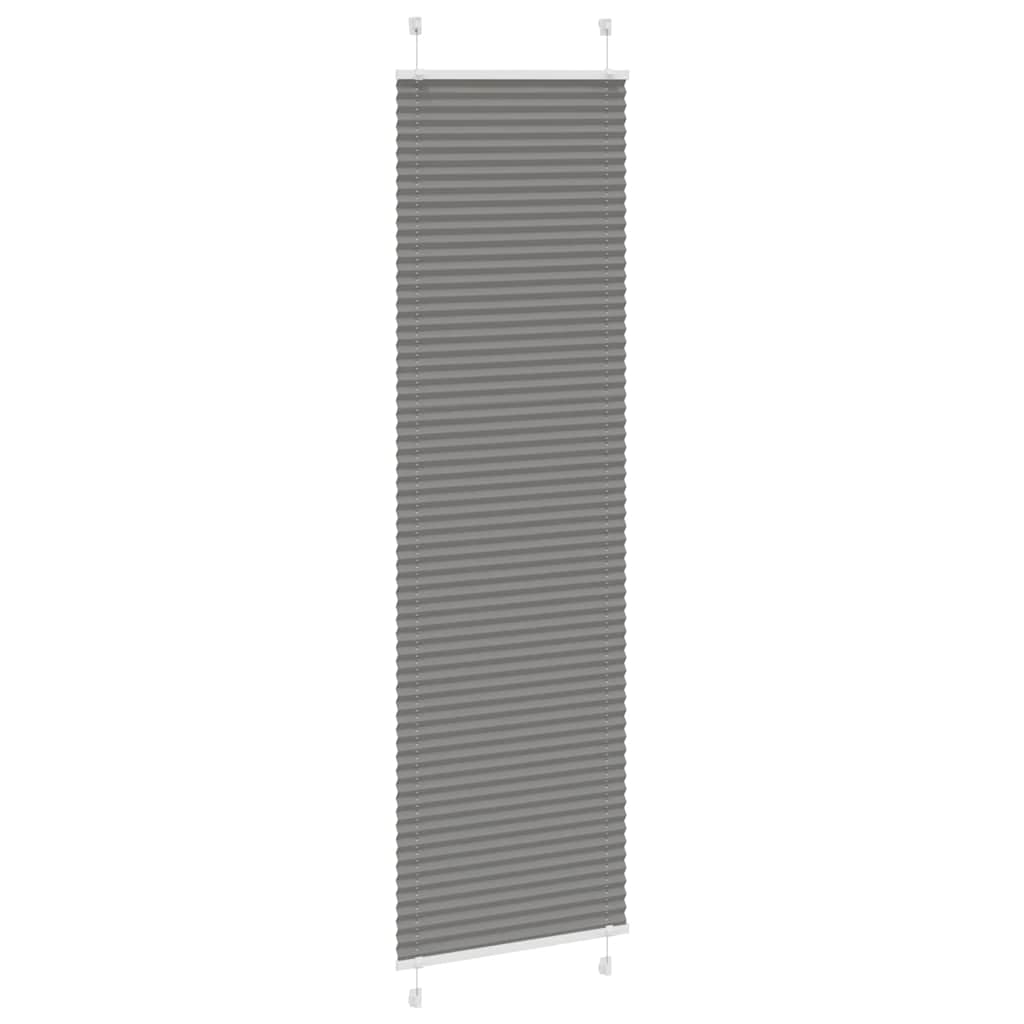 Plissé Anthracite 65x200 cm Largeur du tissu 64,4 cm Polyester