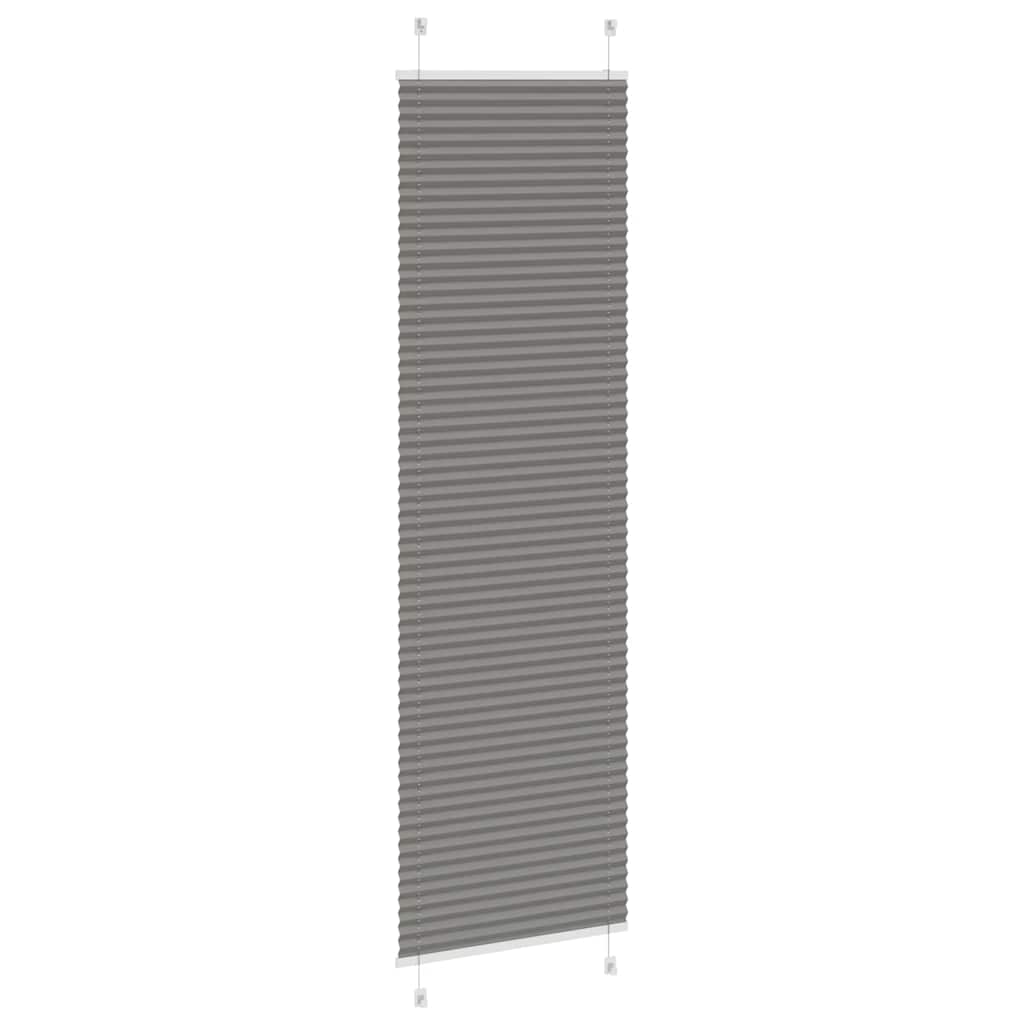 Plissé Anthracite 65x200 cm Largeur du tissu 64,4 cm Polyester