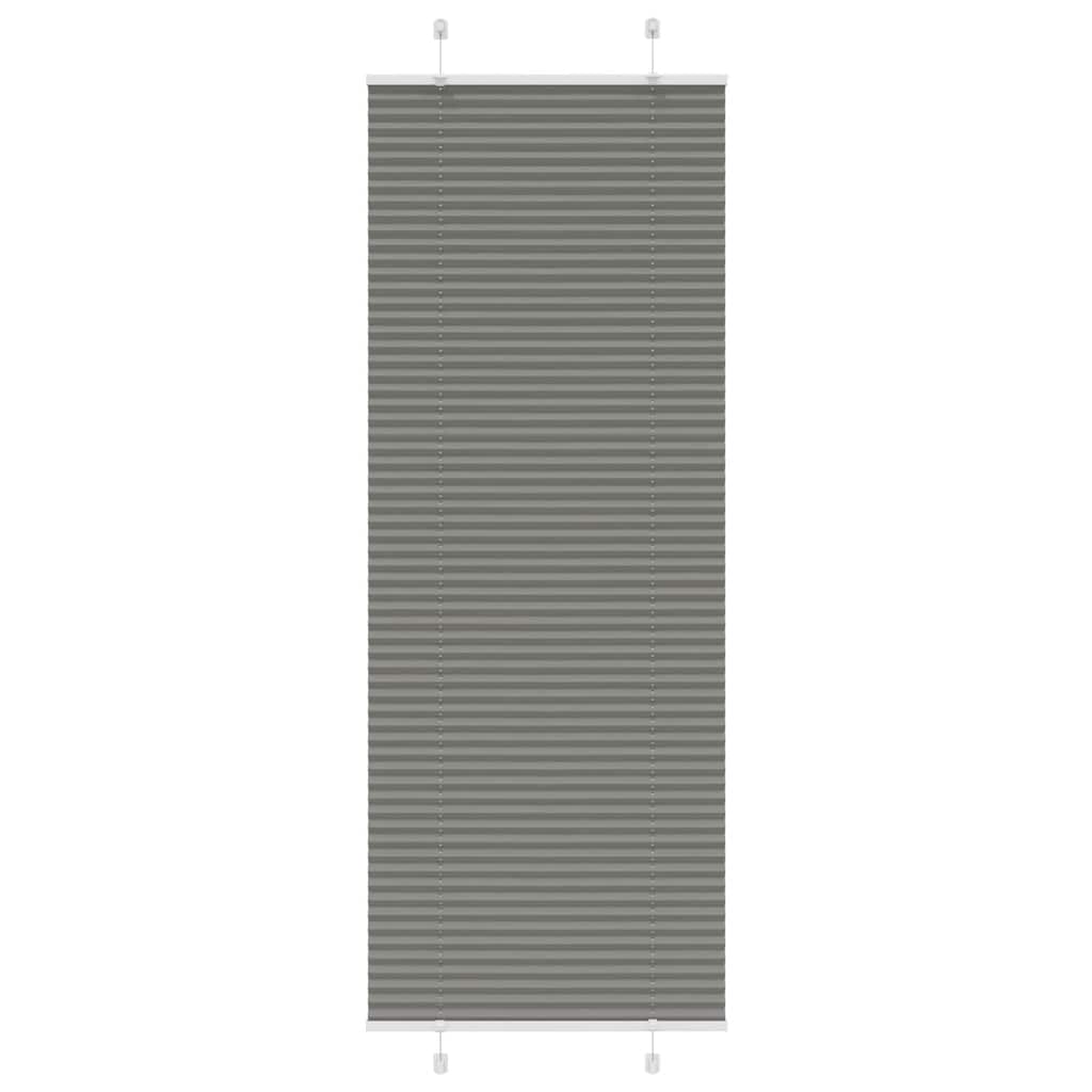 Store plissé anthracite 80x200 cm largeur du tissu 79,4 cm polyester