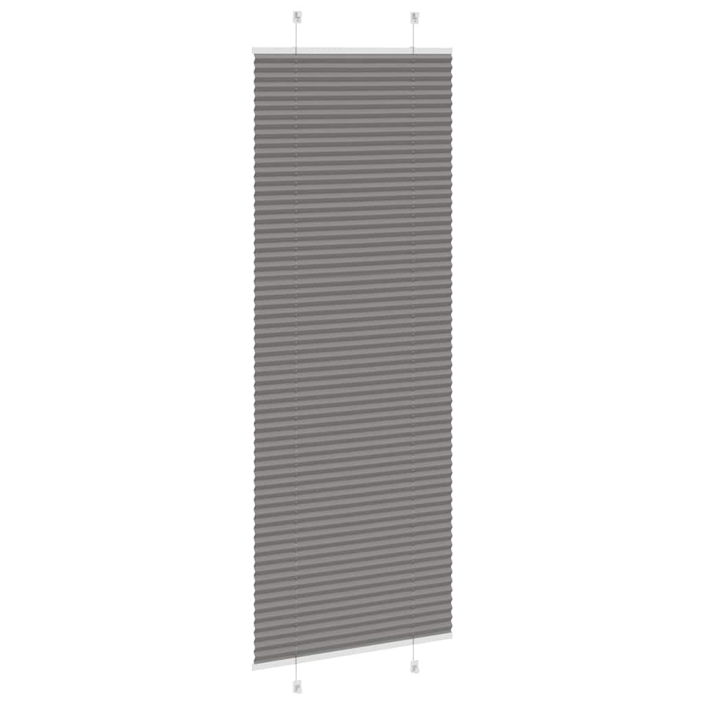 Store plissé anthracite 80x200 cm largeur du tissu 79,4 cm polyester