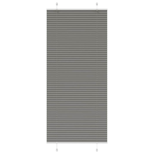 Store plissé anthracite 85x200 cm largeur tissu 84,4 cm polyester