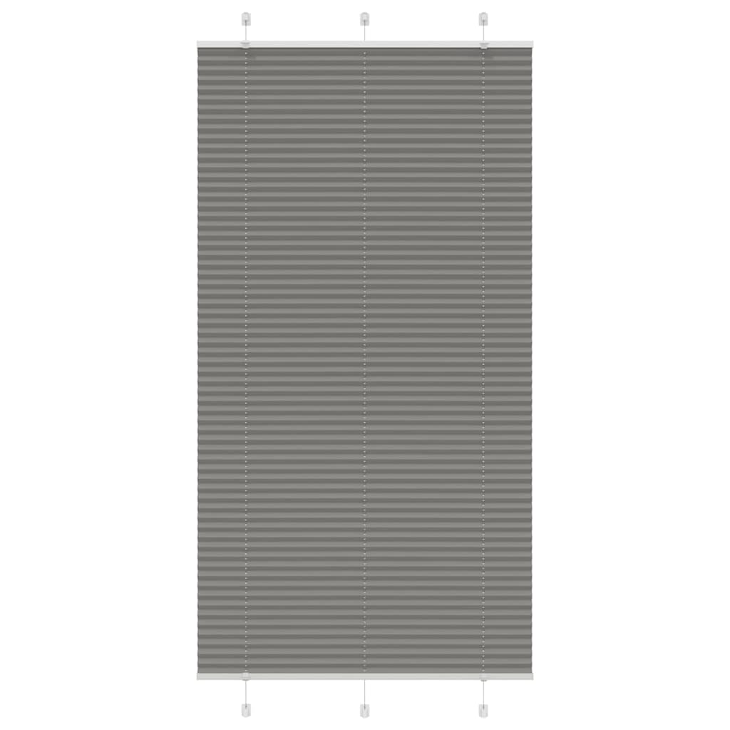 Store plissé anthracite 105x200 cm largeur tissu 104,4 cm polyester