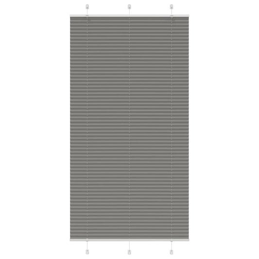 Store plissé anthracite 105x200 cm largeur tissu 104,4 cm polyester