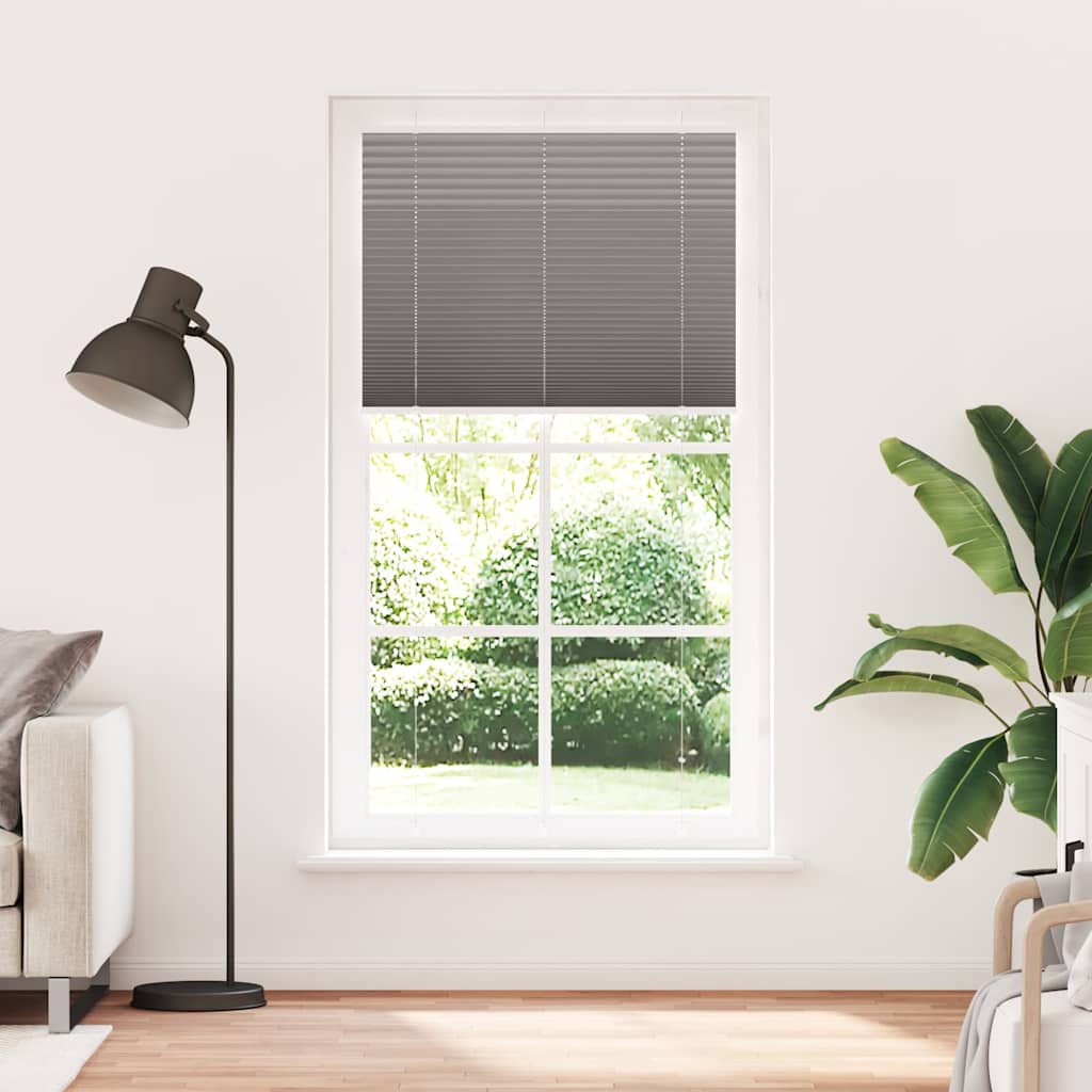 Store plissé anthracite 105x200 cm largeur tissu 104,4 cm polyester